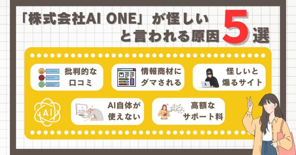 「株式会社AI ONE」が怪しいと言われる原因5選 画像