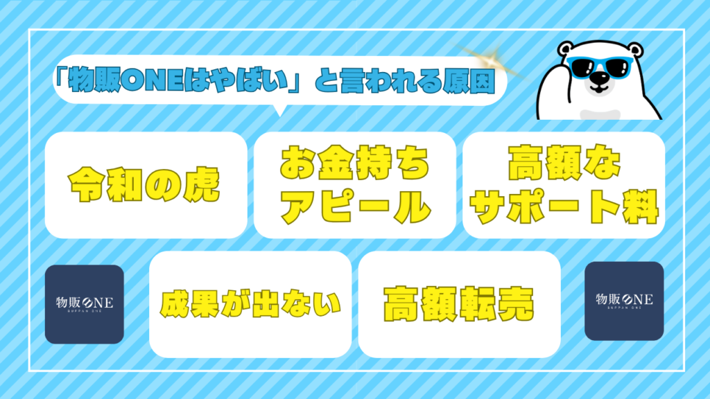 「物販ONEがやばい」と言われる5つの原因を調査！ 画像