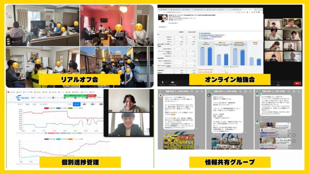 受講生が挫折しにくいように各サービス 画像