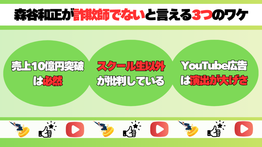 森谷和正が詐欺師でないと言える3つのワケ 画像