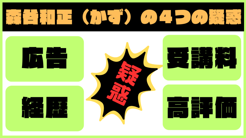 森谷和正(かず)の4つの疑惑を徹底追及! 画像