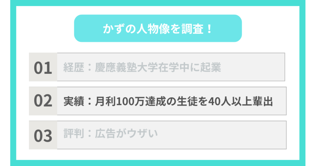 実績：月利100万達成の生徒を40人以上輩出