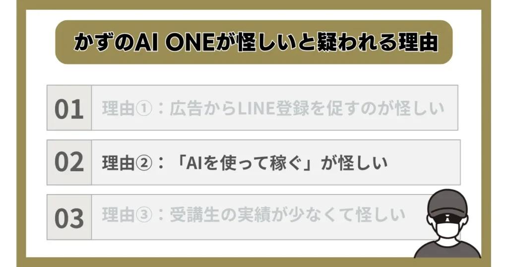 理由②：「AIを使って稼ぐ」が怪しい