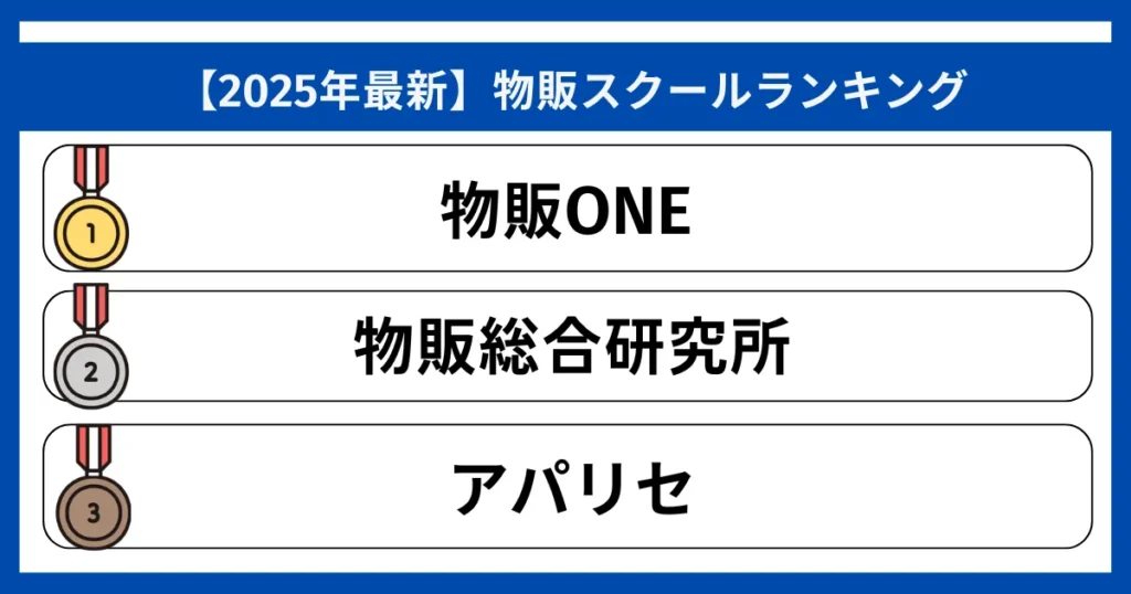 【2025年最新】物販スクールランキング